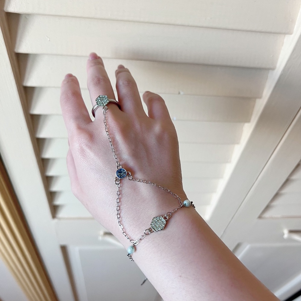 Silver ring + bracelet